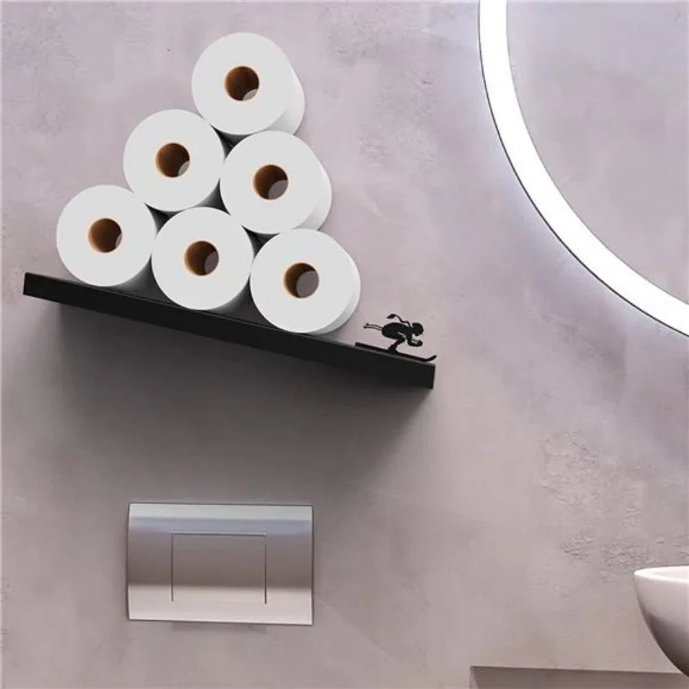 Toilet Paper Holder -Bath Decor - Tilted Toilet Paper Rack